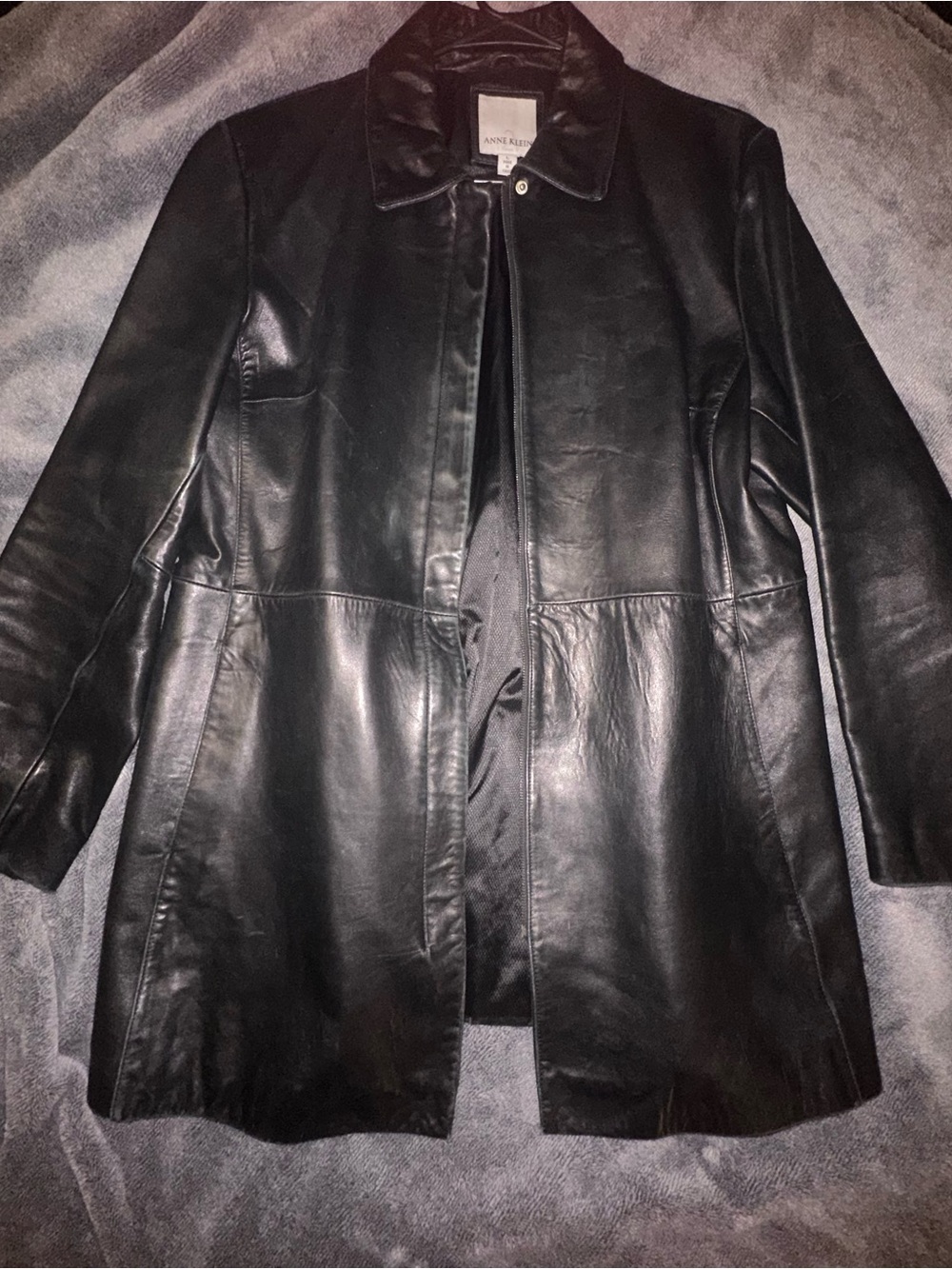 Anne Klein Black Leather Jacker